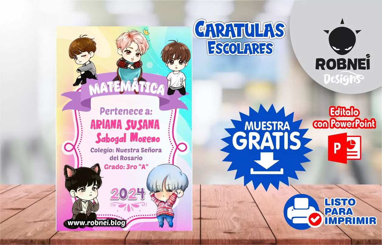 Cartula de BTS Caratula MUESTRA GRATIS