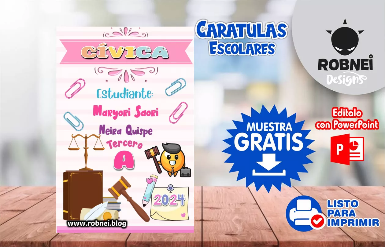 Cartula de Civica Caratula Rosa MUESTRA GRATIS