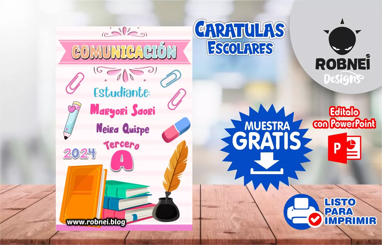 Cartula de Comunicacion Caratula Rosa MUESTRA GRATIS