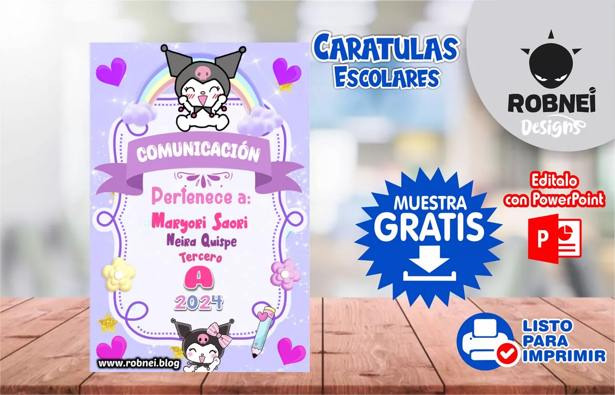 Cartula de Kuromi Caratula MUESTRA GRATIS