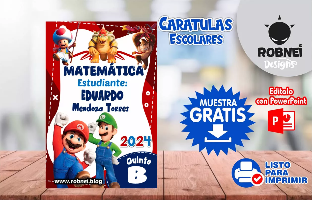 Cartula de Mario Bros Caratula MUESTRA GRATIS