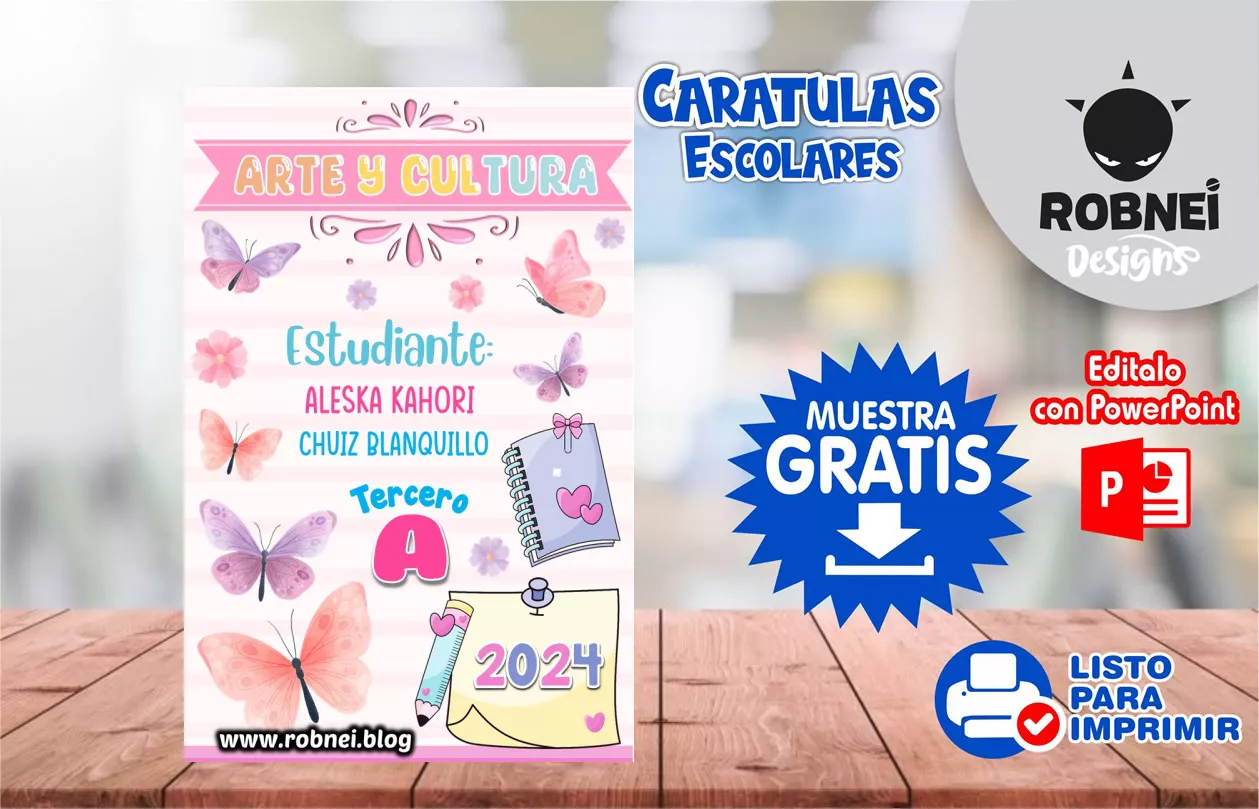 Cartula de Mariposas Caratula MUESTRA GRATIS