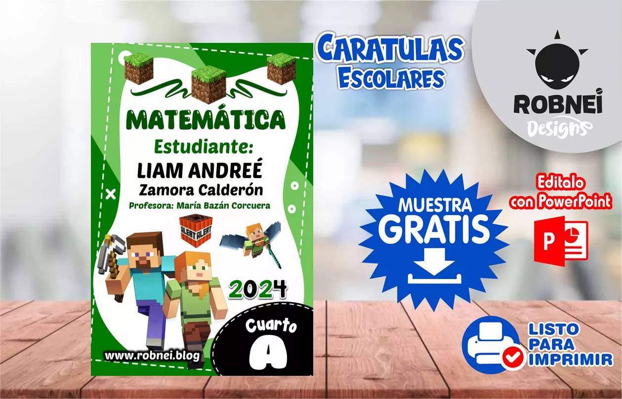 Cartula de Minecraft Caratula MUESTRA GRATIS