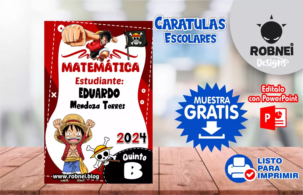 Cartula de One Piece Caratula Caratula MUESTRA GRATIS