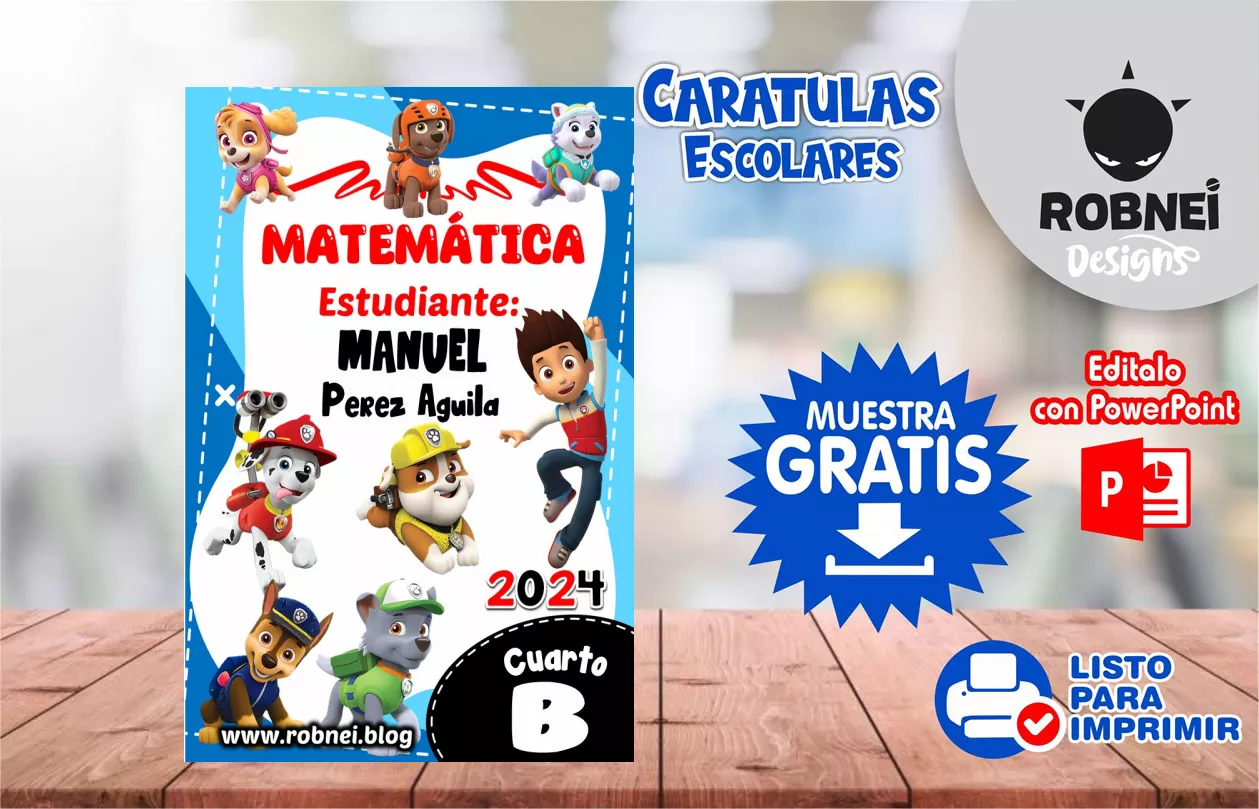 Cartula de Paw Patrol Caratula MUESTRA GRATIS