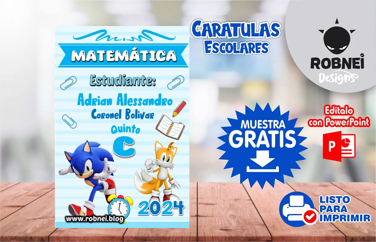 Cartula de Sonic Caratula MUESTRA GRATIS