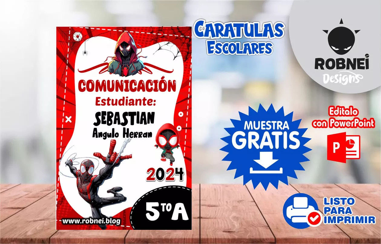 Cartula de Spiderman Miles Morales Caratula MUESTRA GRATIS