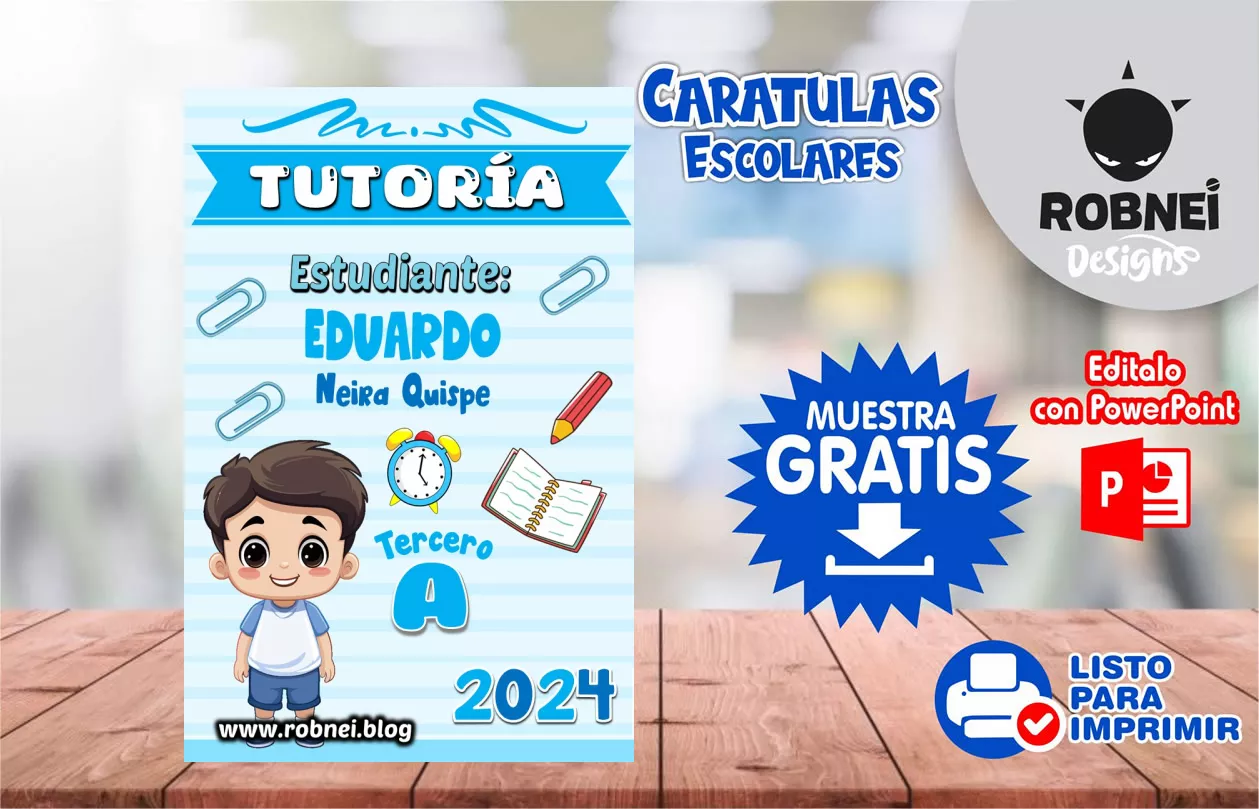 Cartula de Tutoria Celeste Caratula MUESTRA GRATIS