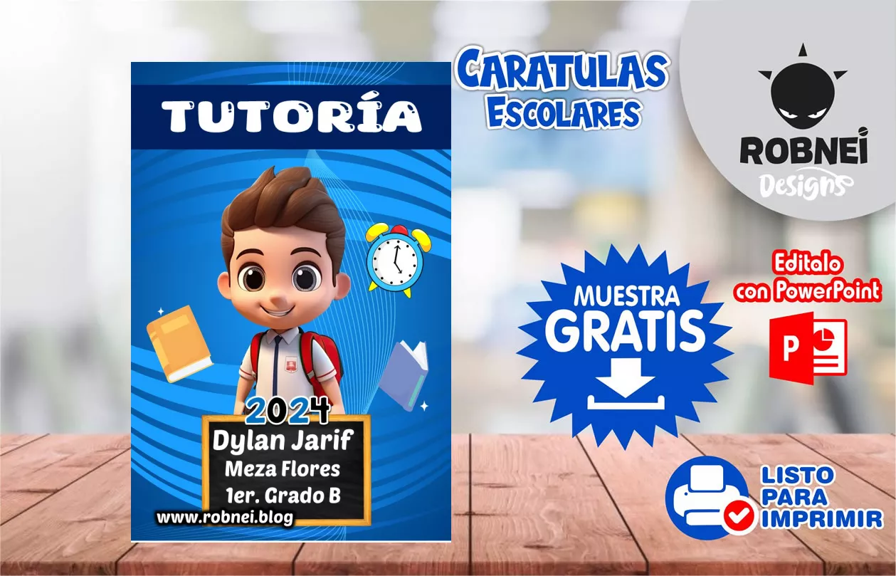 Cartula de Tutoria Estudiante Caratula MUESTRA GRATIS