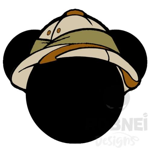 cabeza-de-mickey-con-sombrero-safari-de-explorador-png