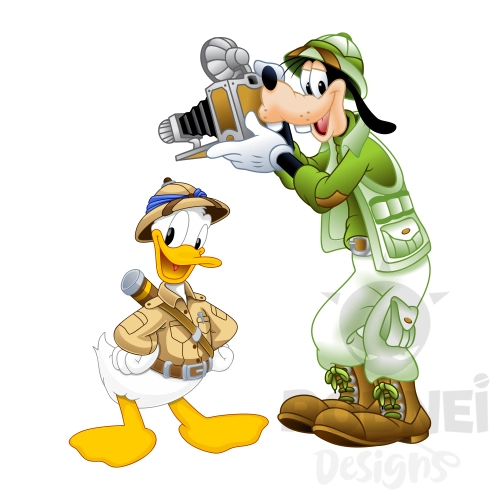 goofy y donald safari fotografia