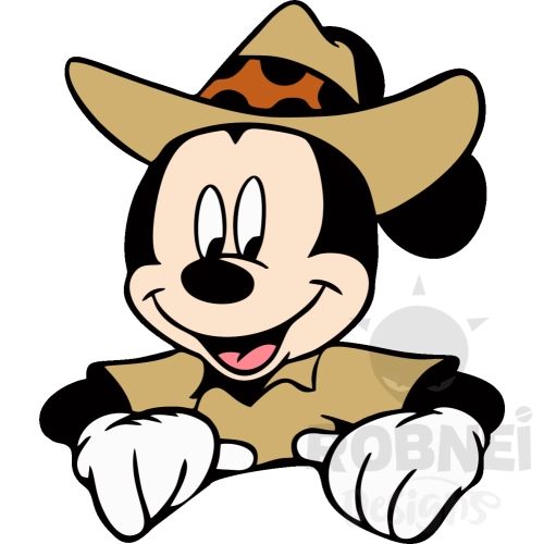 mickey safari sombrero cowboy