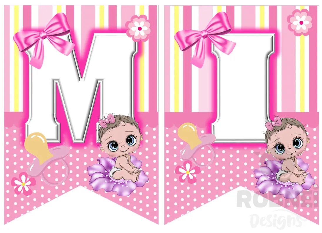 Archivo de Banderin Baby Shower Nena