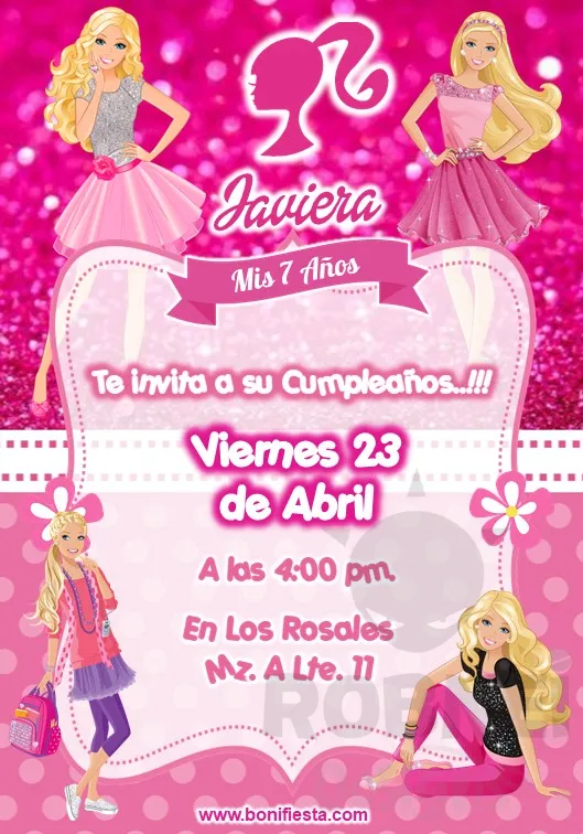 Archivo de Invitacion Barbie