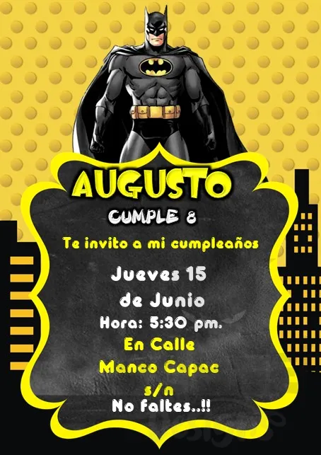 Archivo de Invitacion Batman