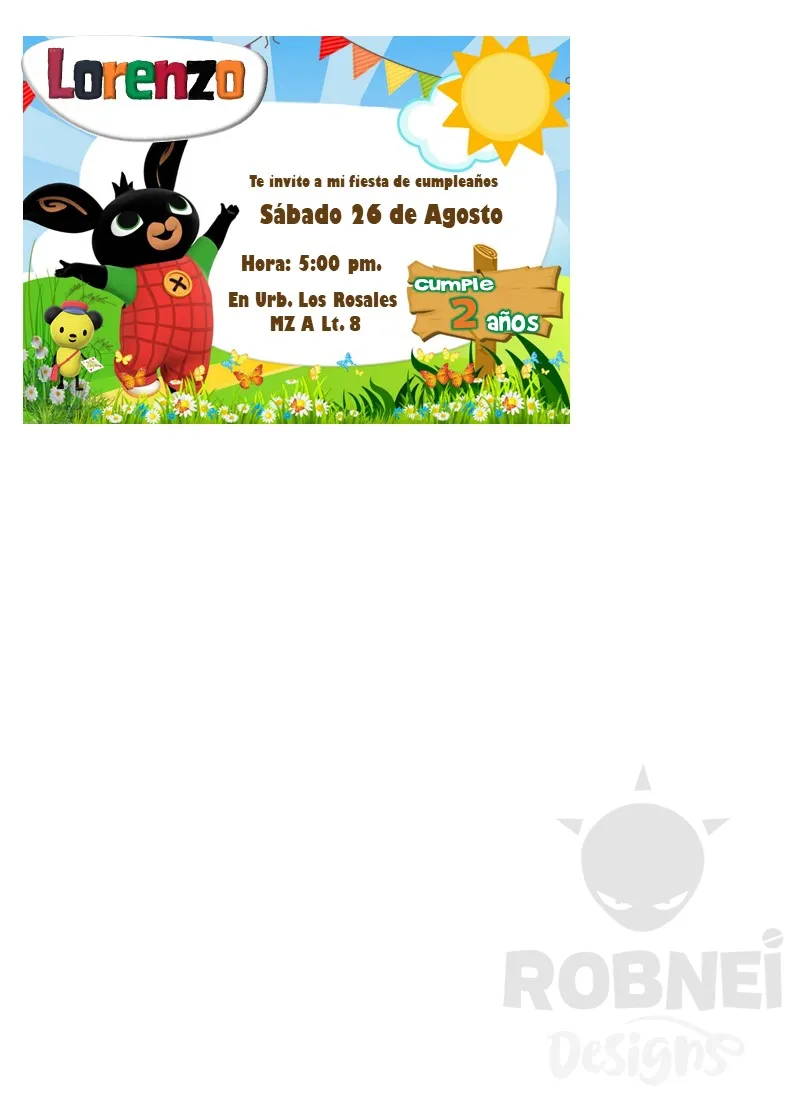 Archivo de Invitacion Bing Bunny