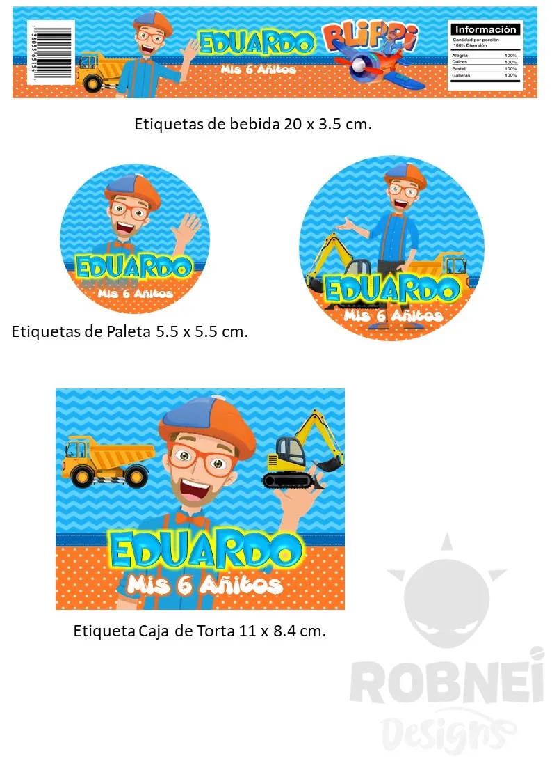 Etiquetas-Blippi