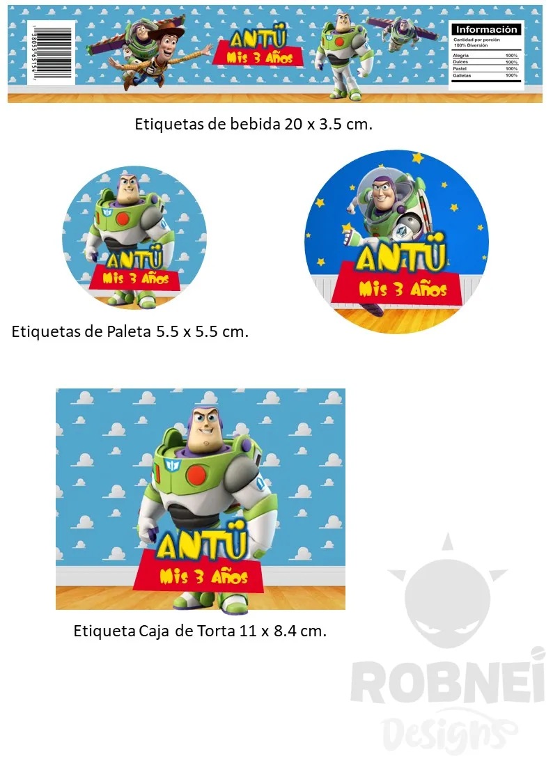 Etiquetas-Buzz-Lightyear