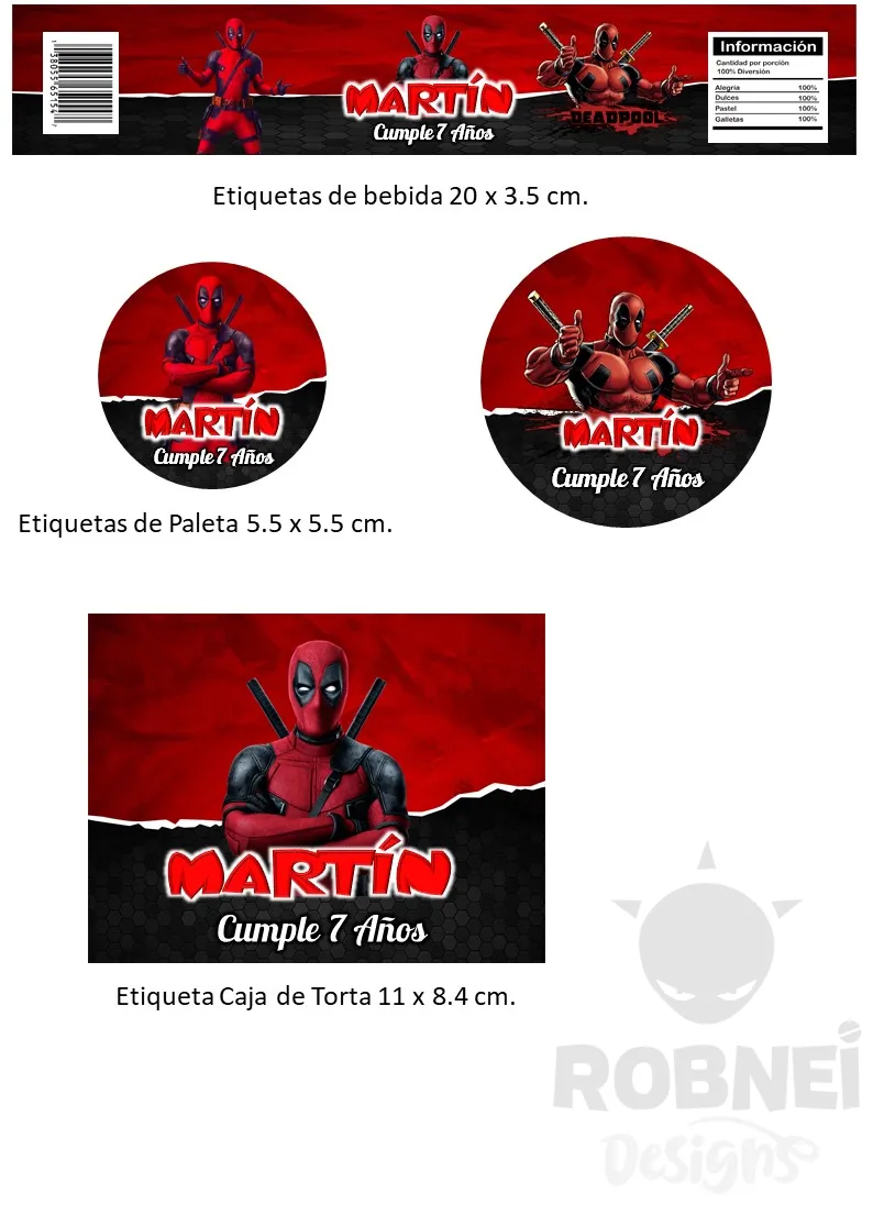 Etiquetas-Deadpool