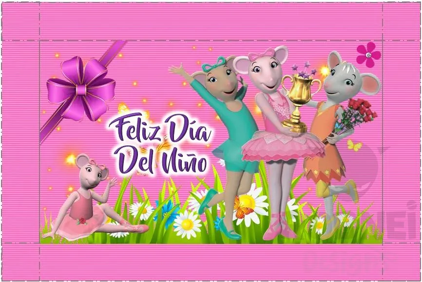 Archivo de Caja Rectangular Dia del Nio Angelina Ballerina