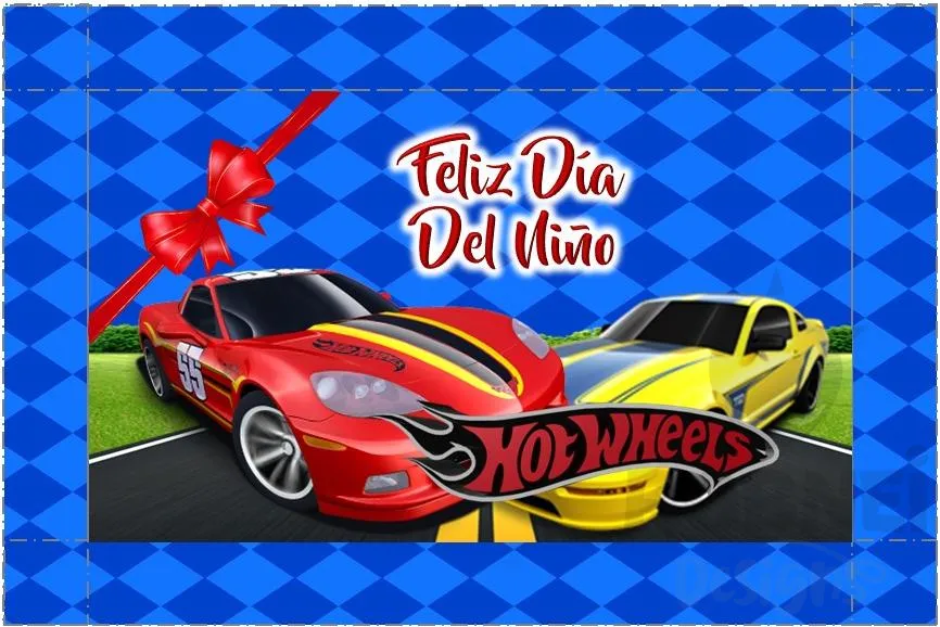 Caja-Rectangular-Dia-del-Ninio-Hot-Wheels