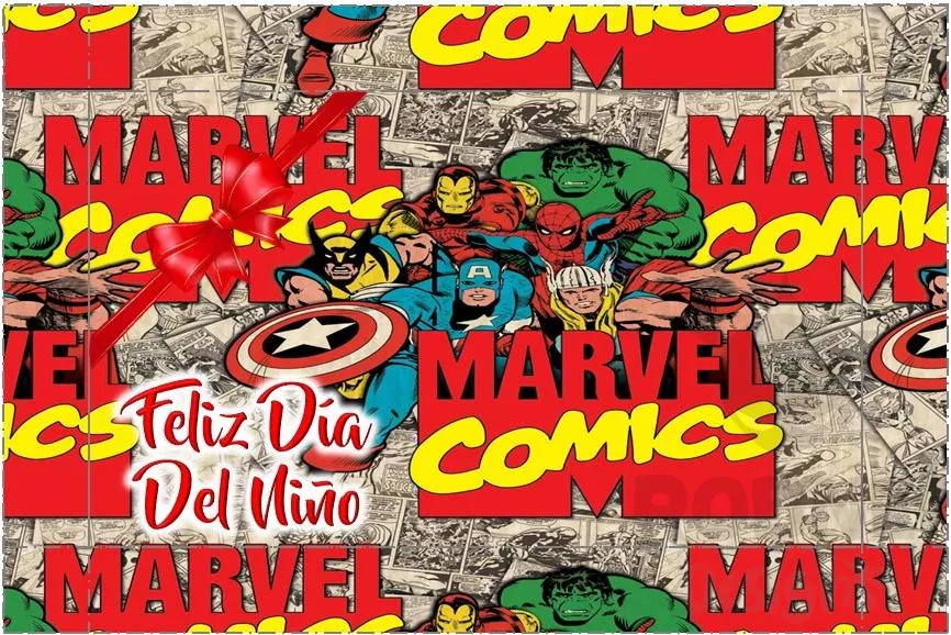 Archivo de Caja Rectangular Dia del Nio Marvel Comics