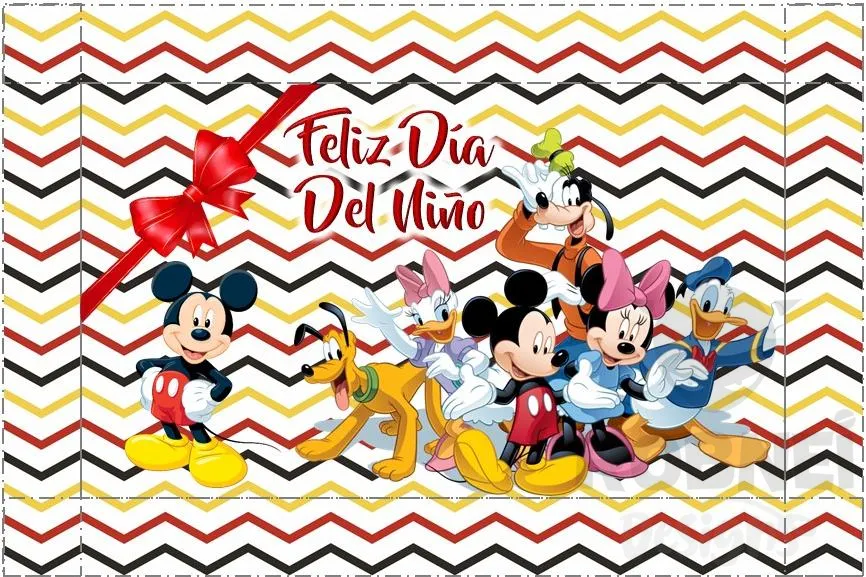 Archivo de Caja Rectangular Dia del Nio Mickey Mouse Amigos