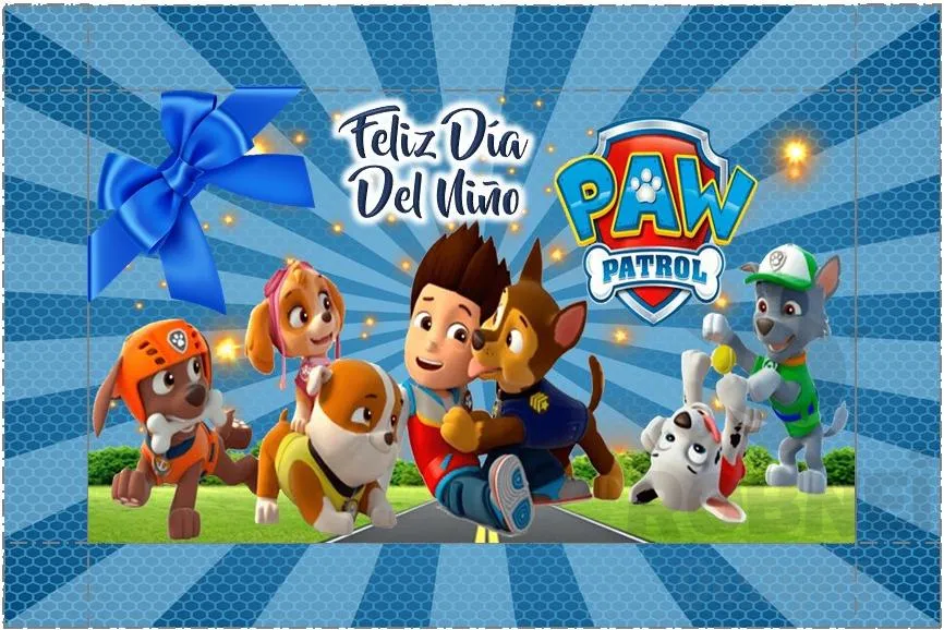 Archivo de Caja Rectangular Dia del Nio Paw Patrol