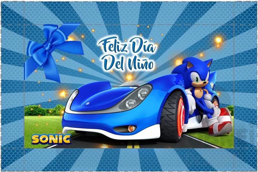 Archivo de Caja Rectangular Dia del Nio Sonic