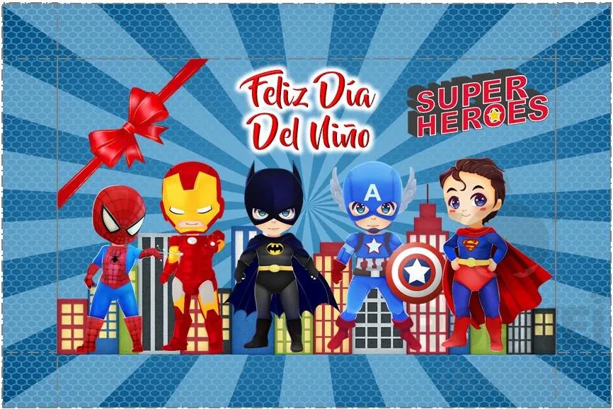 Caja-Rectangular-Dia-del-Ninio-Super-Heroes