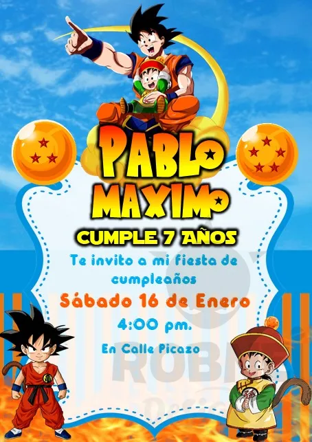 Archivo de Invitacion Dragon Ball