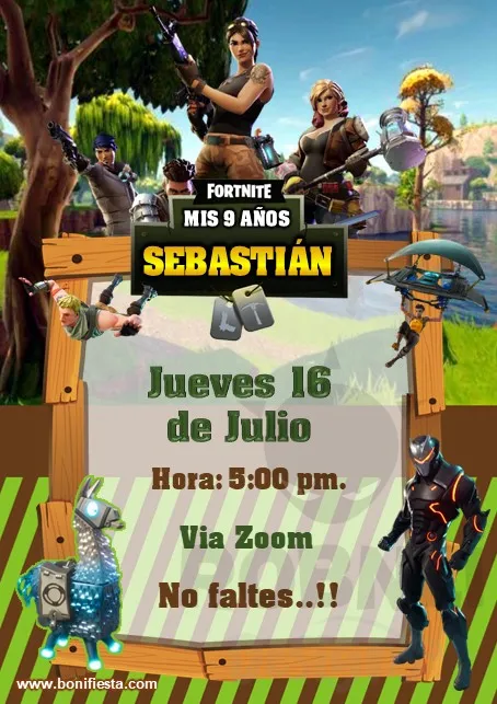 Archivo de Invitacion Fortnite