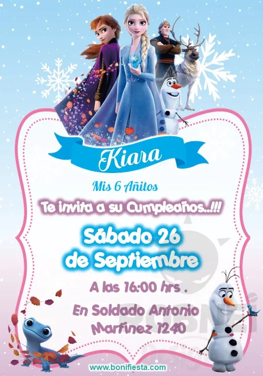 Archivo de Invitacion Frozen 2