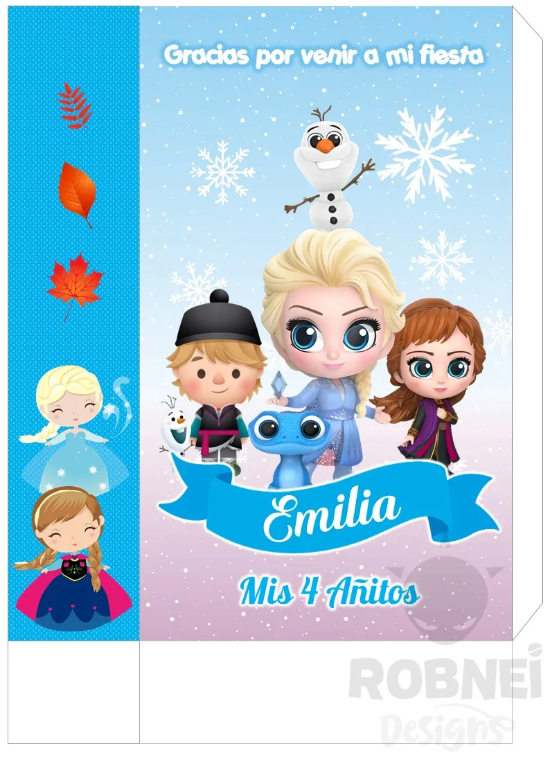 Archivo de Bolsa Impresa Frozen Chibi