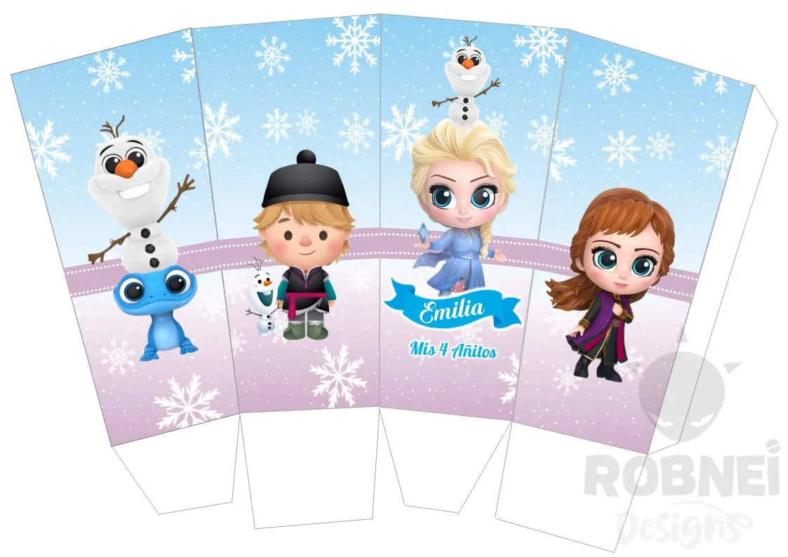 Cajita-POPcorn-Frozen-Chibi