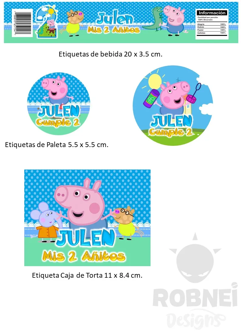 Etiquetas-George-Pig