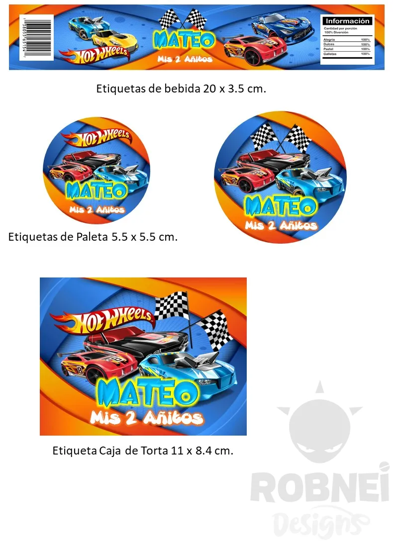 Etiquetas-Hot-Wheels