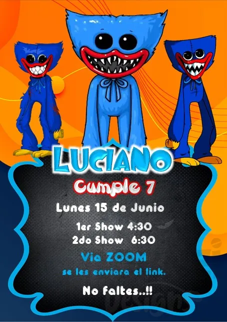 Archivo de Invitacion Huggy Wuggy