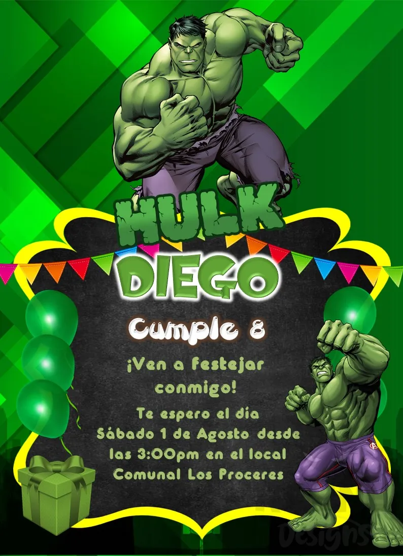 Archivo de Invitacion Hulk