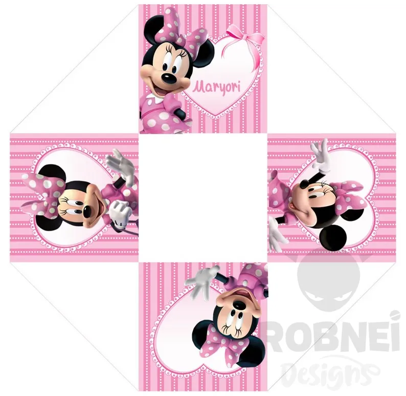 Archivo de Minnie Mouse Cajita Invitacion