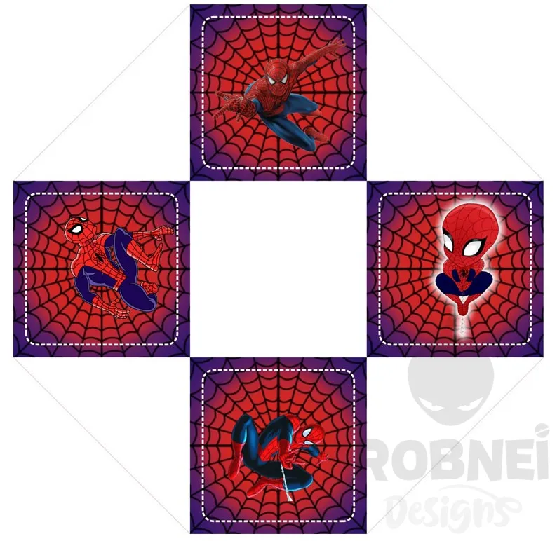 Spiderman-Cajita-Invitacion