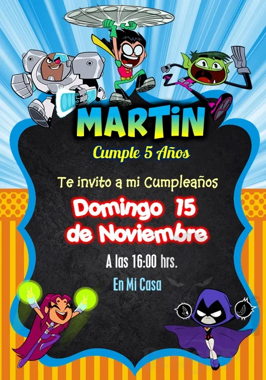 Archivo de Invitacion Jovenes Titanes