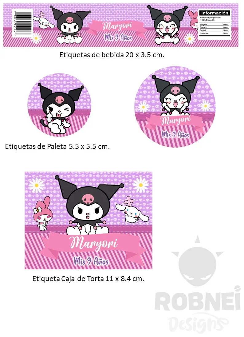 Etiquetas-Kuromi