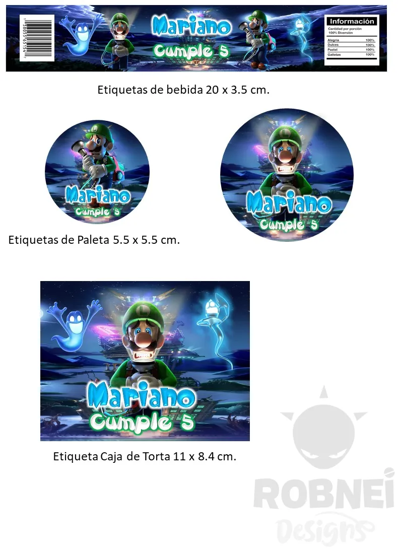 Etiquetas-Luigi-Mansion