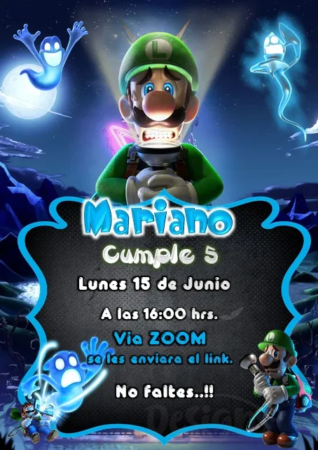 Invitacion-Luigi-Mansion