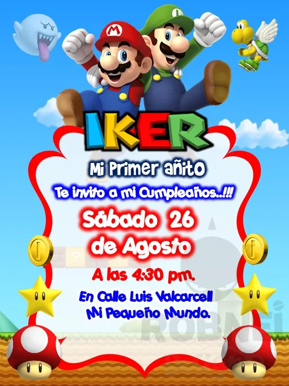 Archivo de Invitacion Mario Bros