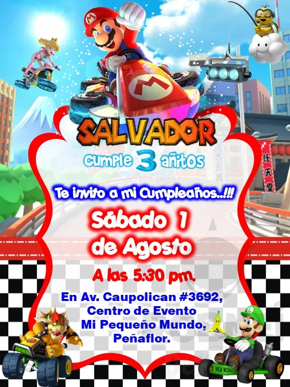 Archivo de Invitacion Mario Kart