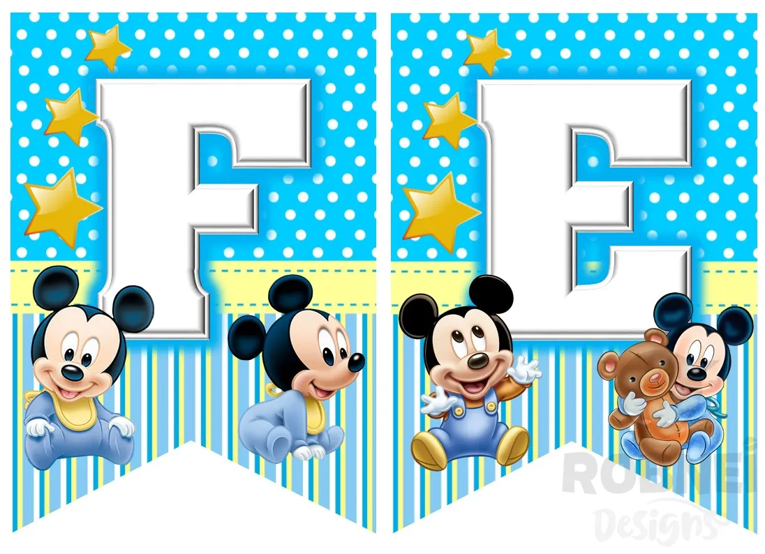 Banderin-Mickey-Bebe