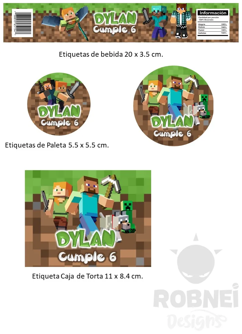 Etiquetas-Minecraft