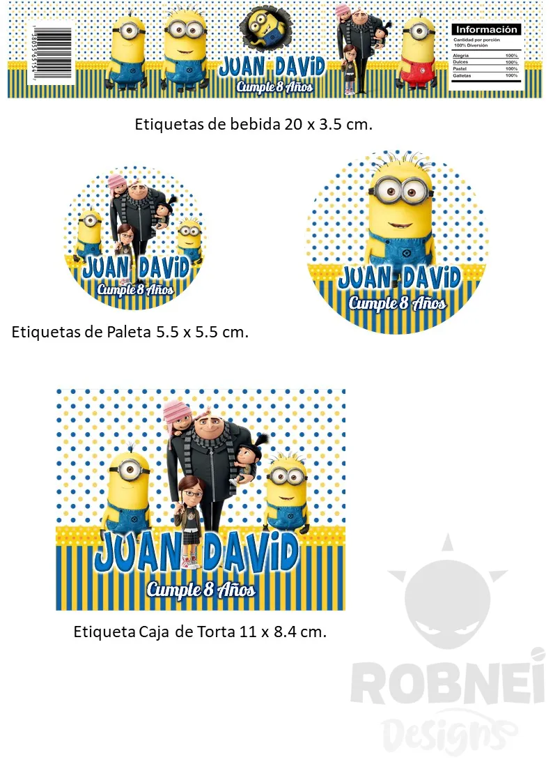 Etiquetas-Minions